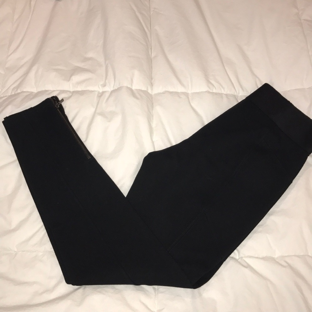 black "skinny" dress pants